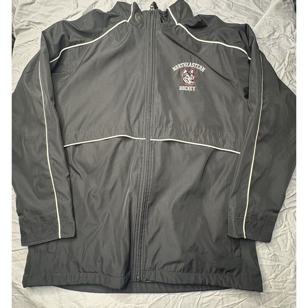 Warrior Mens Jacket Black Northeastern University Hockey Team Issued Mens Lrg